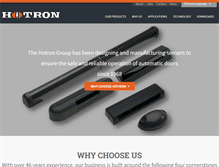 Tablet Screenshot of hotron.com